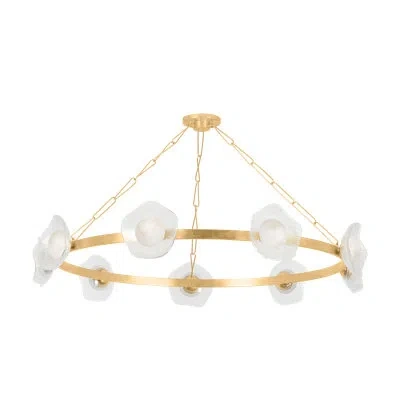Corbett Lighting Almandine Chandelier In Vintage Gold Leaf