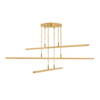 Corbett Lighting Alsace Semi Flush In Antique Brass
