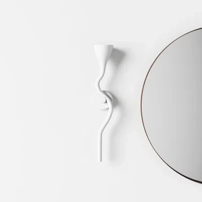 Corbett Lighting Anastasia 1 Light Wall Sconce In Gesso White