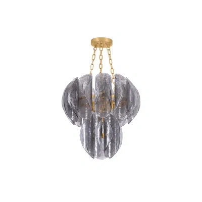 Corbett Lighting Anatase Chandelier In Vintage Gold Leaf