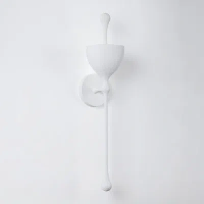 Corbett Lighting Antalya 1 Light Wall Sconce In Gesso White