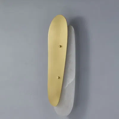 Corbett Lighting Aquamarine 1 Light Wall Sconce In Vintage Polished Brass