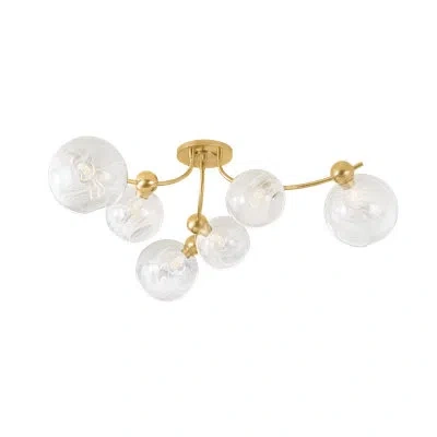 Corbett Lighting Astraia Semi-flush In Brass