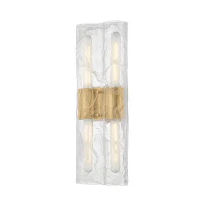 Corbett Lighting Atwood Chandelier In Antique Brass;clear,transparent Glass