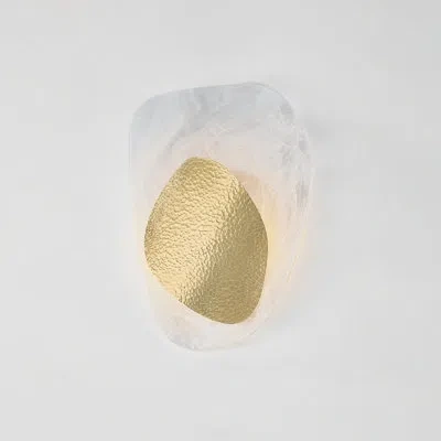 Corbett Lighting Bilbao Wall Sconce In Vintage Brass In Brass;frosted