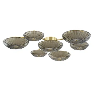 Corbett Lighting Birmingham Flush Mount In Vintage Polished Brass