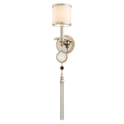 Corbett Lighting Bliss 1 Light Wall Sconce In Feuille D'argent Chaude;warm Silver Leaf