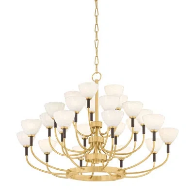Corbett Lighting Brahma Chandelier In Vintage Polished Brass,bronze