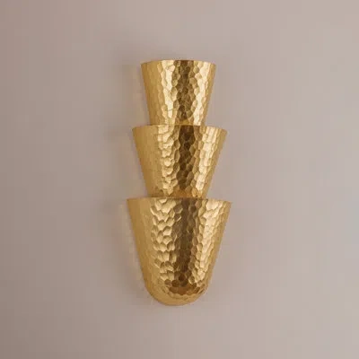 Corbett Lighting Bucharest Wall Sconce In Vintage Gold Leaf