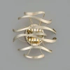 Corbett Lighting Calligraphy 2 Light Wall Sconce In Silver Leaf