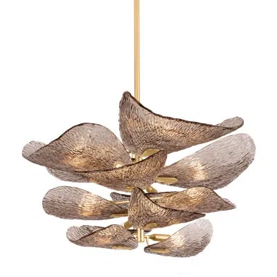 Corbett Lighting Cardiff Chandelier In Vintage Gold Leaf