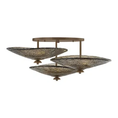 Corbett Lighting Chiasso Chandelier In Antique Brass