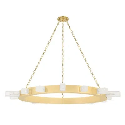 Corbett Lighting Citrine 15 Light Chandelier In Gold