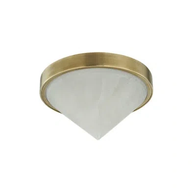 Corbett Lighting Colmar Flush Mount In Vintage Brass