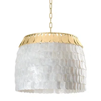 Corbett Lighting Coralie 4 Light Chandelier In Vintage Gold Leaf
