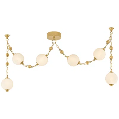 Corbett Lighting Corda Linear Vintage Brass