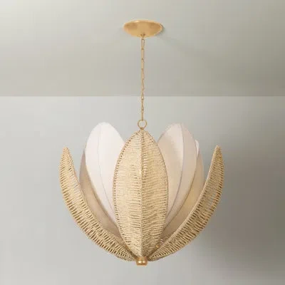 Corbett Lighting Costa Brava Chandelier In Vintage Gold Leaf