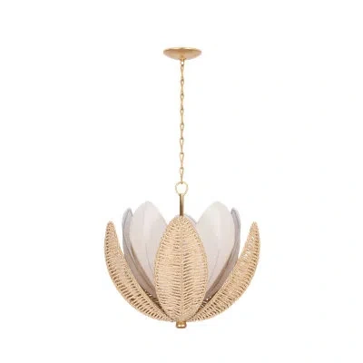 Corbett Lighting Costa Brava Chandelier In Vintage Gold Leaf