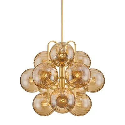 Corbett Lighting Cronus Chandelier In Vintage Polished Brass