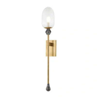 Corbett Lighting Daith 1 Light Wall Sconce By Noz Nozawa For  In Etched