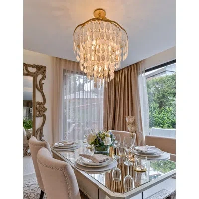 Corbett Lighting Dolce 12 Light Chandelier In Champagne Leaf