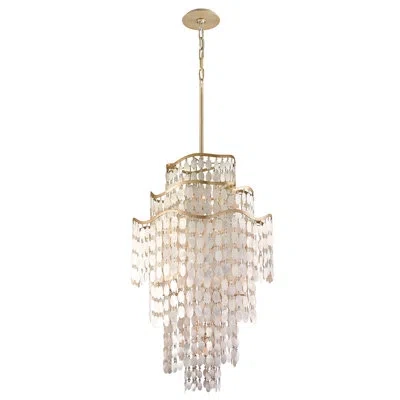 Corbett Lighting Dolce 19 Light Chandelier In Champagne Leaf