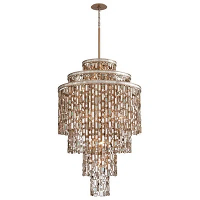 Corbett Lighting Dolcetti Chandelier In Champagne Leaf
