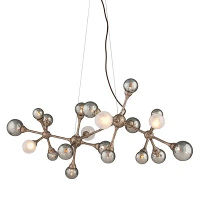 Corbett Lighting Element 20 Light Linear In Gold Leaf
