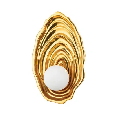 Corbett Lighting Elie 1 Light Wall Sconce In Vintage Polished Brass