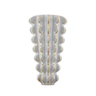 Corbett Lighting Esperanza 2 Light Wall Sconce In Ceramic Gloss Gray