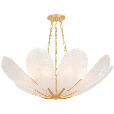 Corbett Lighting Galena Chandelier Vintage Gold Leaf