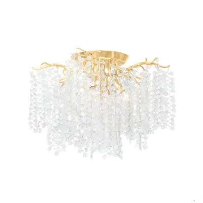 Corbett Lighting Genoa Semi Flush In Gold