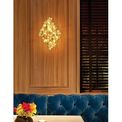 Corbett Lighting Gigi 2 Light Wall Sconce In Gold Leaf