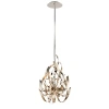 Corbett Lighting Graffiti 3 Light Pendant In Silver Leaf Polished Stainless