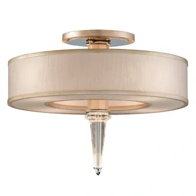 Corbett Lighting Harlow 8 Light Semi Flush In Silver
