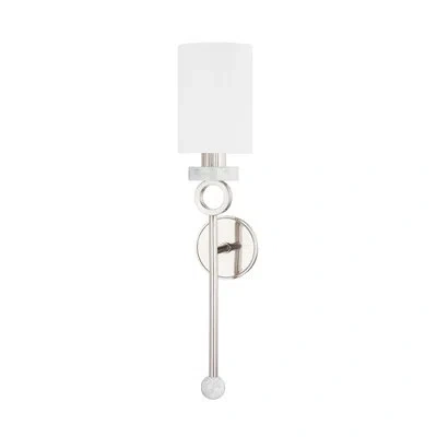 Corbett Lighting Haru 1 Light Wall Sconce In Burnished Nickel