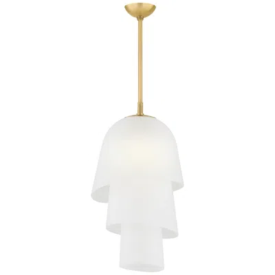 Corbett Lighting  Hela 18" 1 Lt. Vintage Brass Pendant