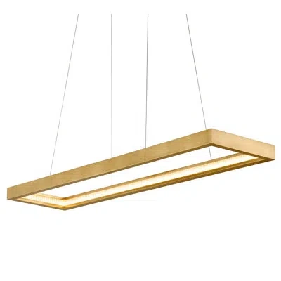 Corbett Lighting Jasmine 1 Light Linear In Gold Leaf