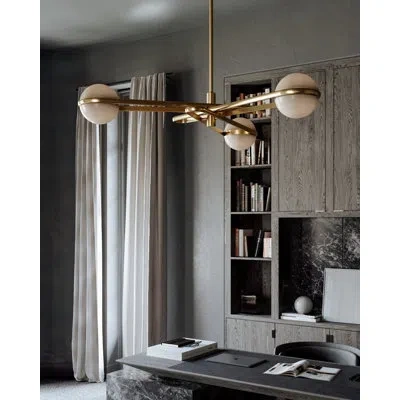 Corbett Lighting Kyomi 6 Light Chandelier In Gold