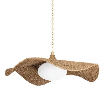 Corbett Lighting Levene 1 Light Chandelier In Vintage Gold Leaf