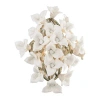 Corbett Lighting Lily 1 Light Wall Sconce In Enchanted Silver Leaf;feuille D'argent E