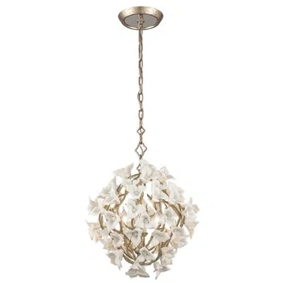 Corbett Lighting Lily 4 Light Chandelier In Gold Leaf