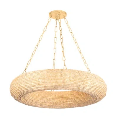 Corbett Lighting Lure 10 Light Chandelier In Vintage Gold Leaf