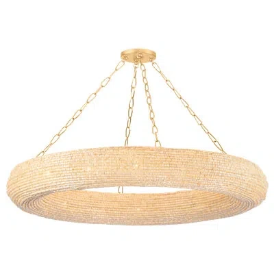 Corbett Lighting Lure 16 Light Chandelier In Vintage Gold Leaf