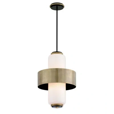 Corbett Lighting Melrose Pendant By Martyn Lawrence Bullard In Vintage Brass,soft Black