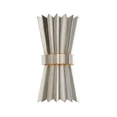 Corbett Lighting Moxy 2 Light Wall Sconce In Silver Leaf