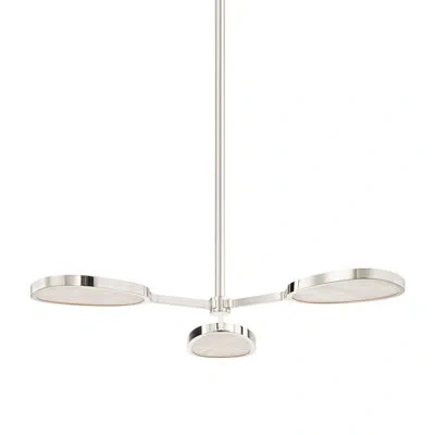 Corbett Lighting Patras 3 Light Semi Flush In Burnished Nickel