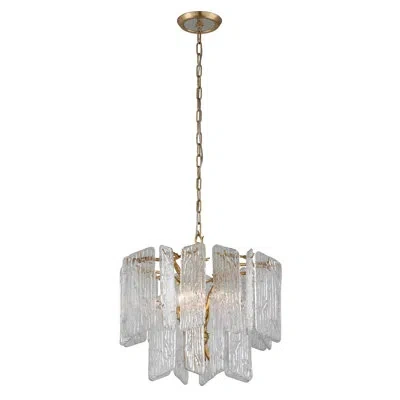 Corbett Lighting Piemonte 4 Light Chandelier In Gold Leaf