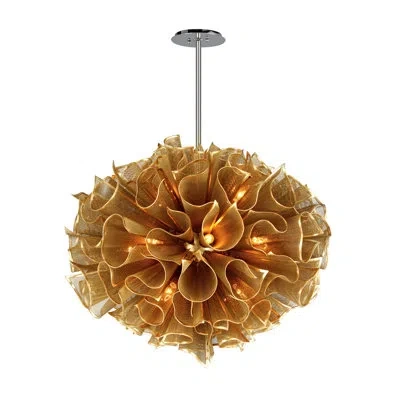 Corbett Lighting Pulse 16 Light Chandelier In Gold Leaf