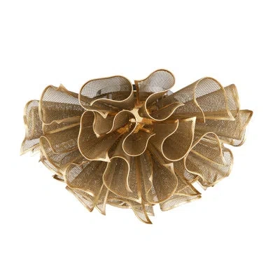 Corbett Lighting Pulse 5 Light Semi Flush In Gold